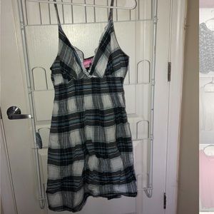 Cute blue plaid summer dress